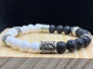 Bracelet Viking Pierre de lave et Magnésite