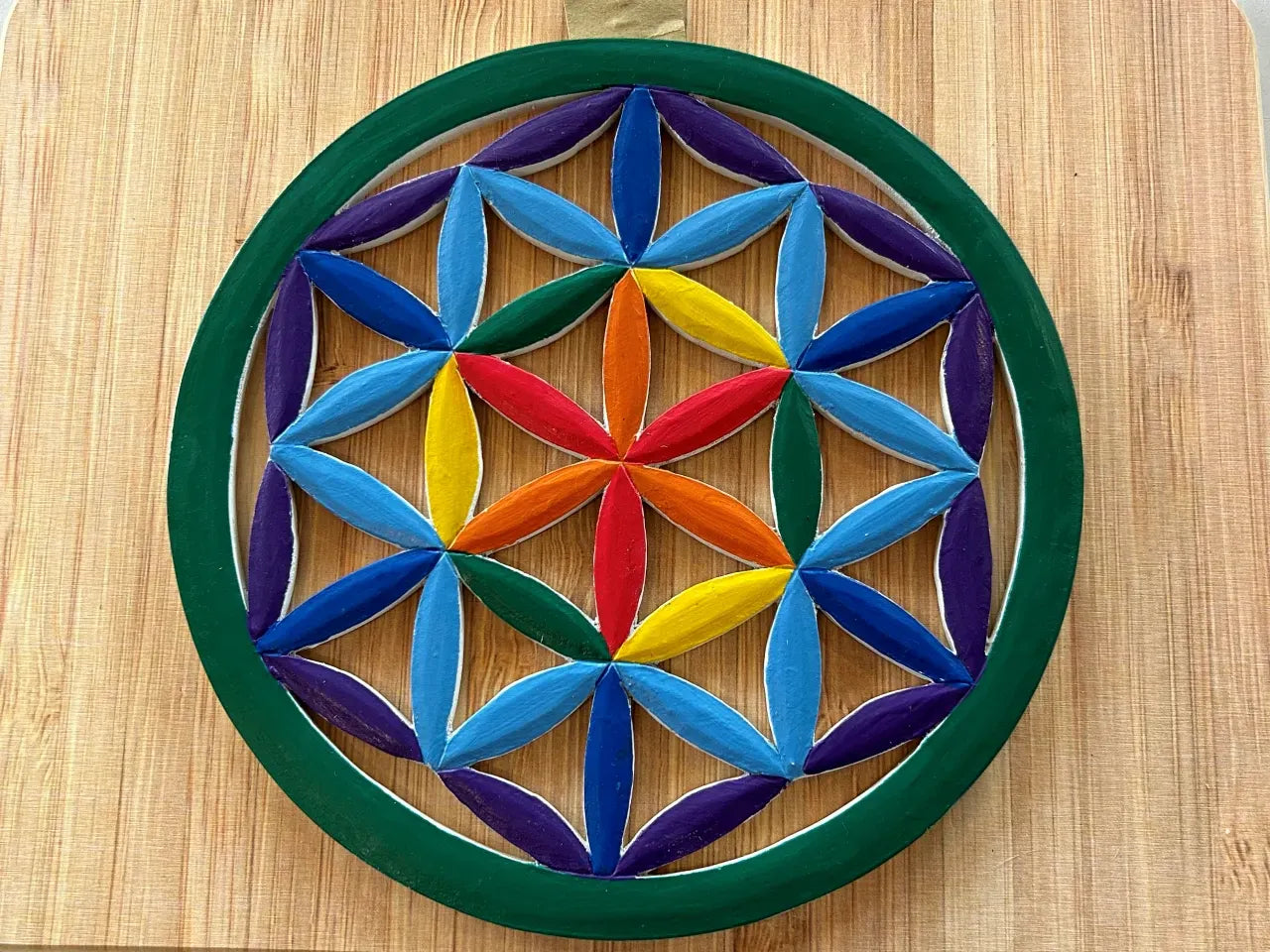 Plaque de rechargement 7 chakras ajourée