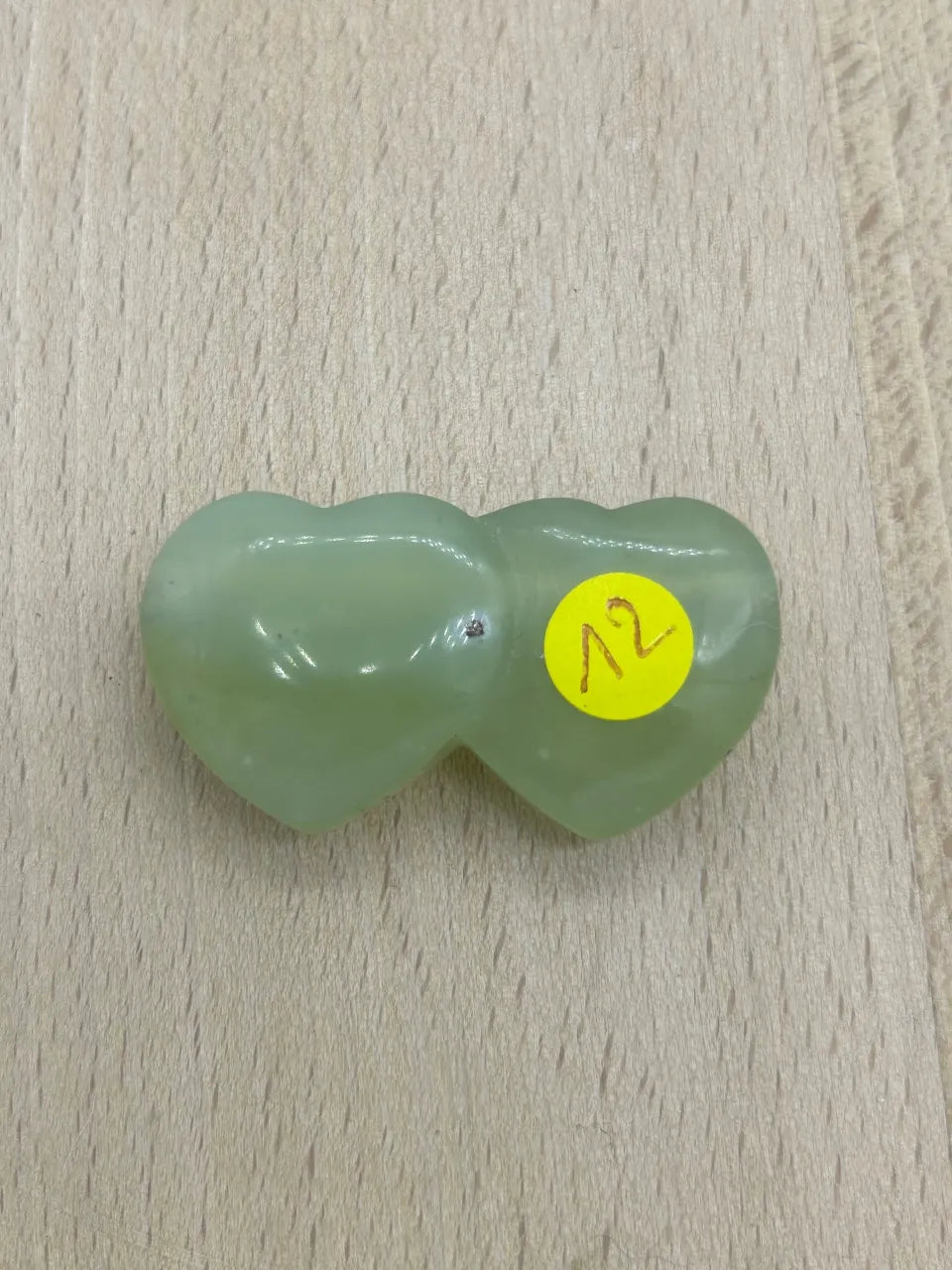 Pendentif double cœur Aventurine