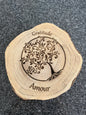 Plateau en bois Gratitude et Amour