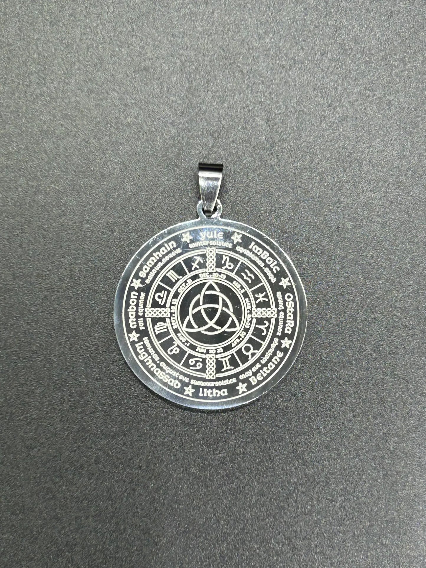Médaillon Wicca + chaîne