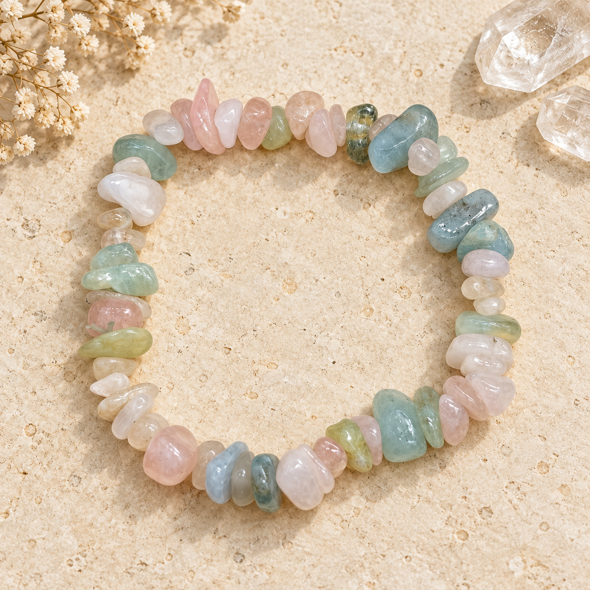 Bracelet chips Mix Béryls