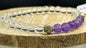 Bracelet Améthyste et Cristal de roche Bouddha