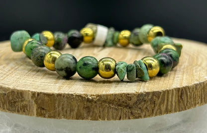 Bracelet Turquoise/Rubis Zoïste