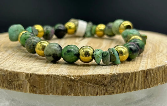 Bracelet Turquoise/Rubis Zoïste