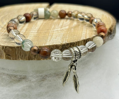Bracelet en Lodolite