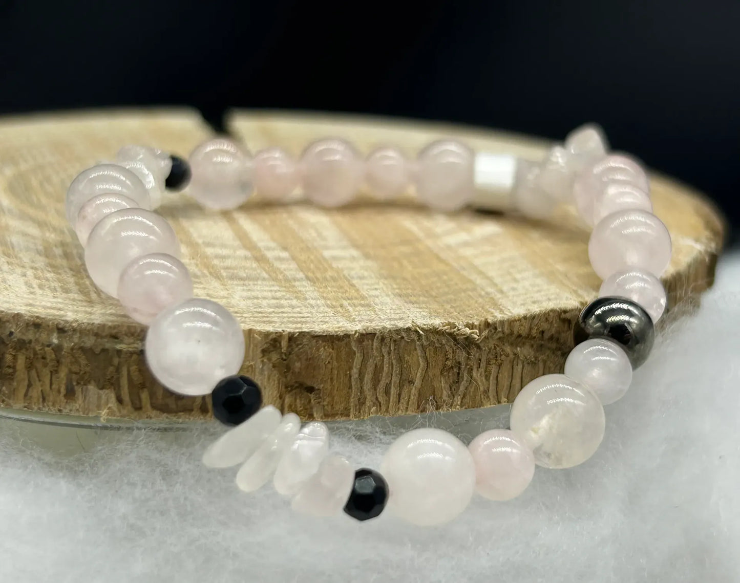 Bracelet Quartz rose mixte