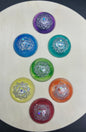 Cabochons Epoxy 7 chakras multicolores