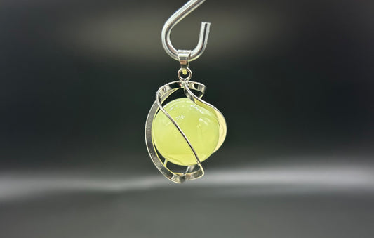 Pendentif spirale Jade