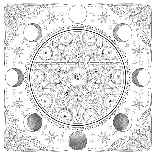 Mandalas à colorier : pentacles