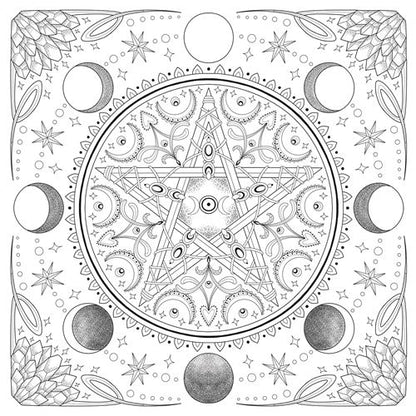 Mandalas à colorier : pentacles
