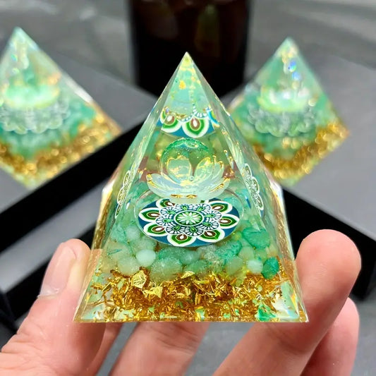 Pyramide Orgonite Aventurine