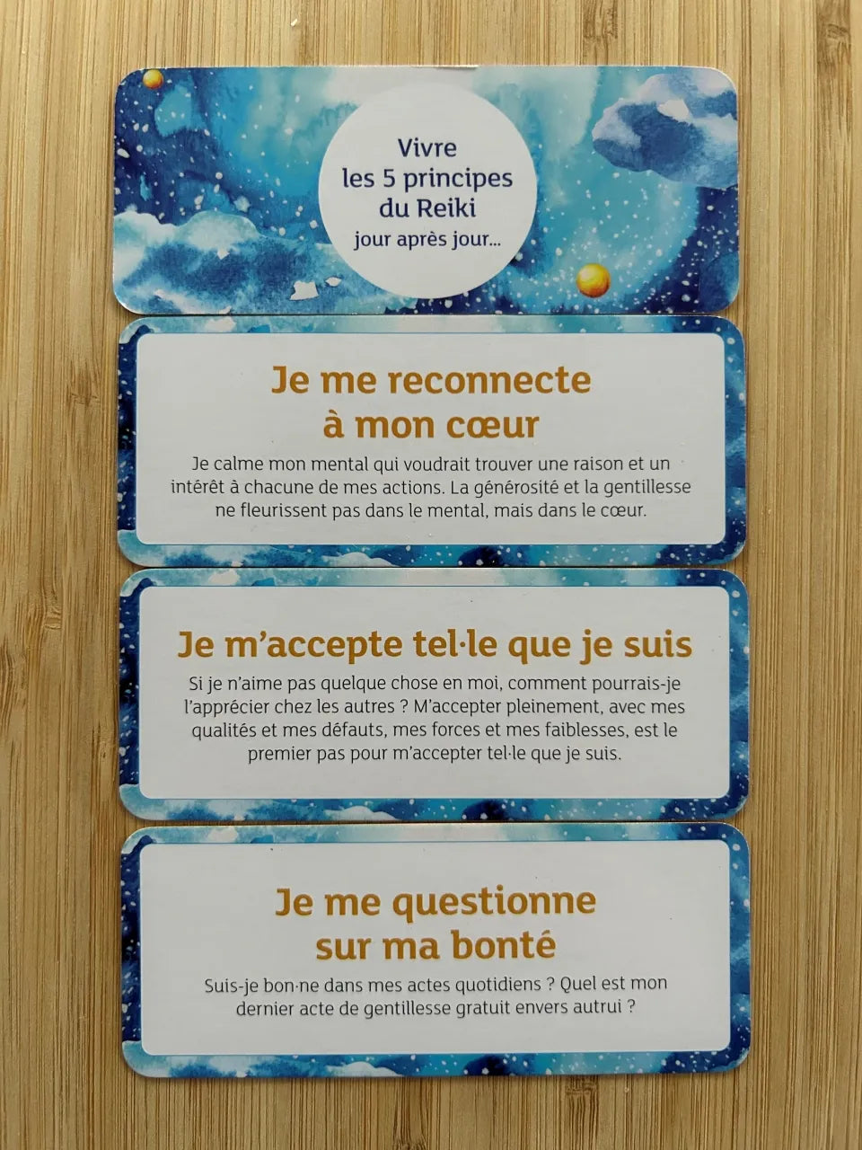 La petite boite pour vivre les 5 principes du Reiki