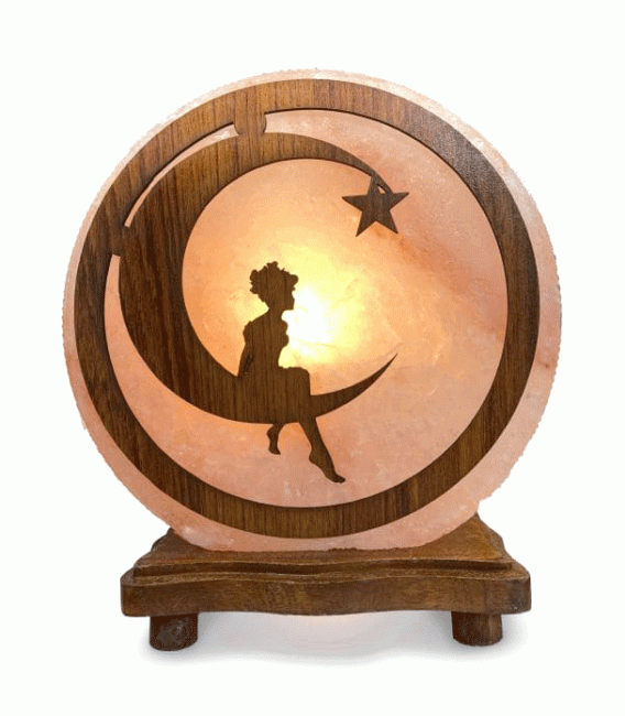 Lampe de sel naturelle avec panneau aimanté