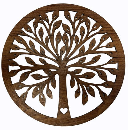 Panneau aimanté en bois Arbre de vie et Coeur