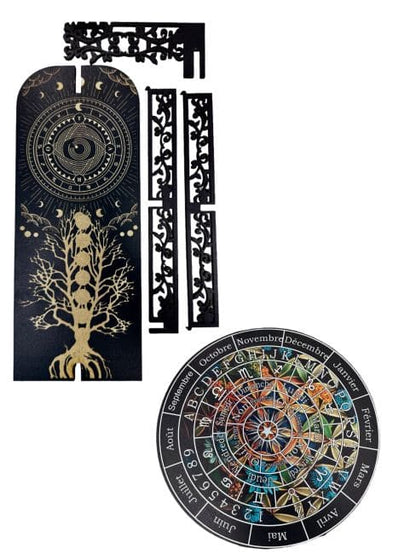 Planche de divination arbre de vie en bois