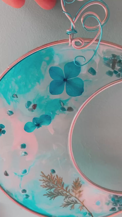 Attrape soleil Luna Apatite bleue