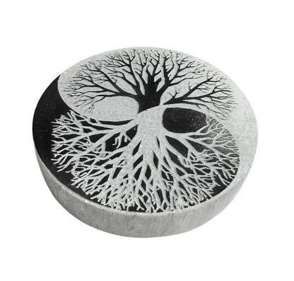 Plaque Yin Yang en Sélénite