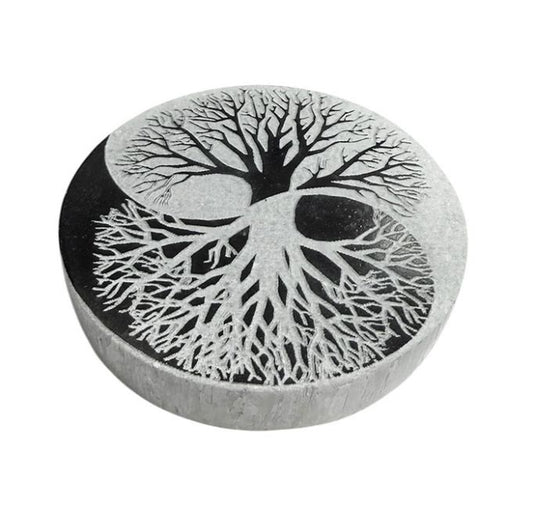 Plaque Yin Yang en Sélénite
