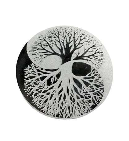 Plaque Yin Yang en Sélénite