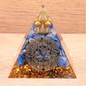 Pyramide orgonite cercle magique Lapis Lazuli